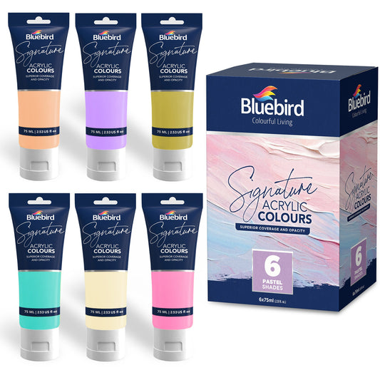 Signature Acrylic Pastel Colours - 75ml Set of 6