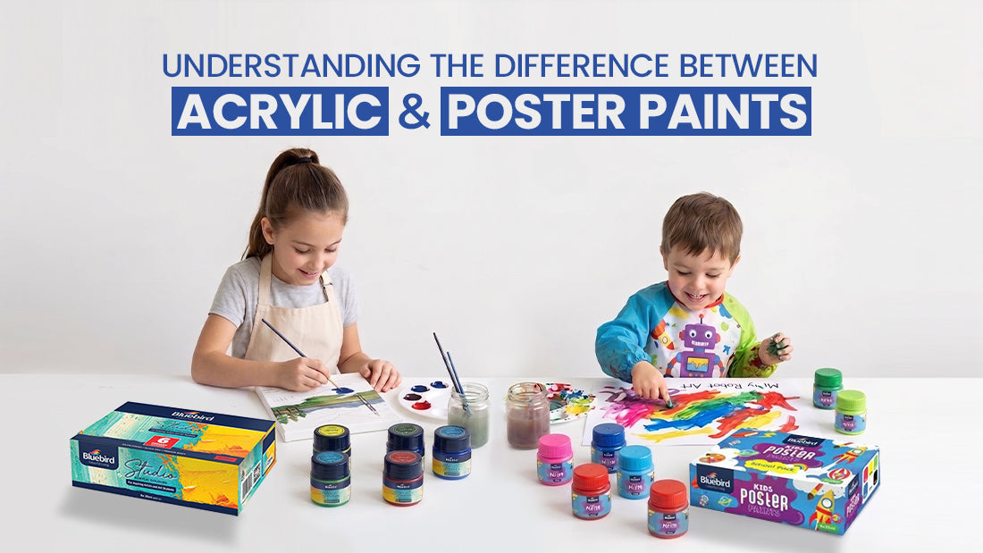 Kids Understanding the Difference Between Acrylic and Poster Paints