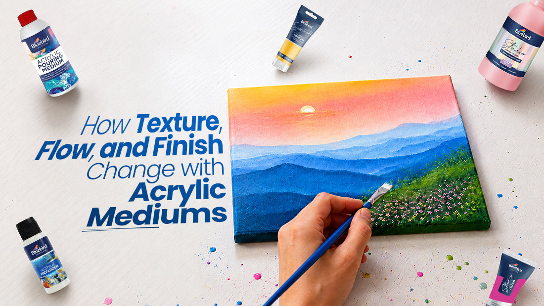 how acrylic mediums change the flow of painting