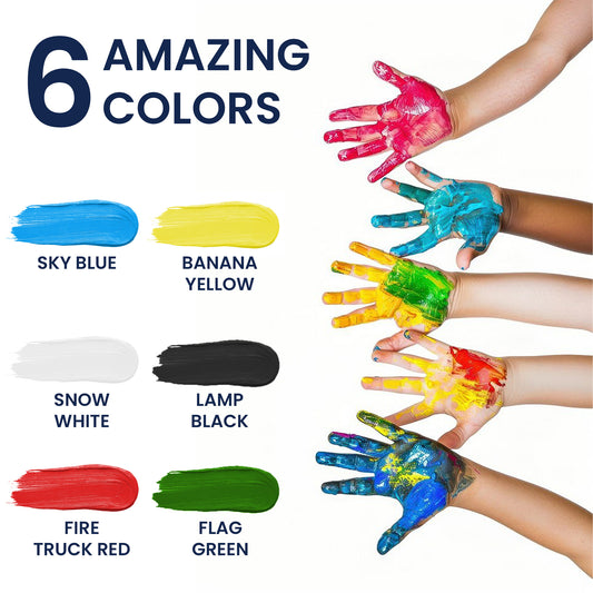 Finger and Face Paints - 25ml Set of 6