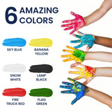 Finger and Face Paints - 25ml Set of 6