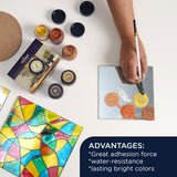 Glass Paints Pearlescent Colours - 25ml Set of 6